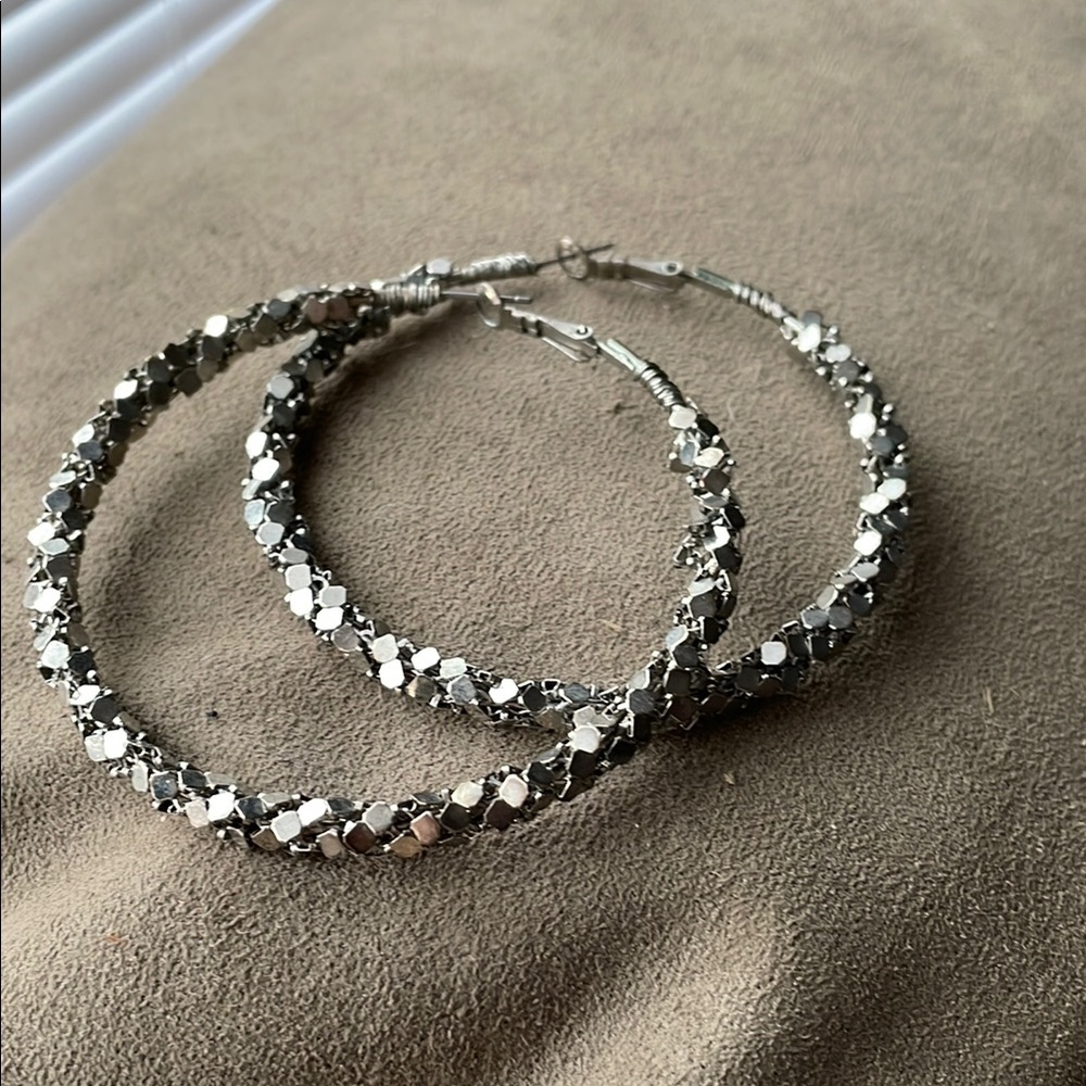 Silver Hoop Earrings